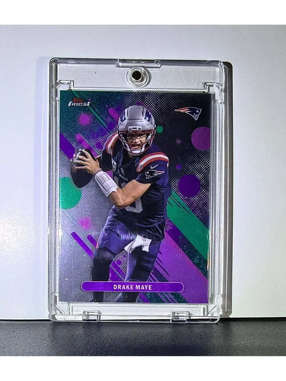 Drake Maye 2025 Topps Finest NFL #62 Football Card New England Patriots